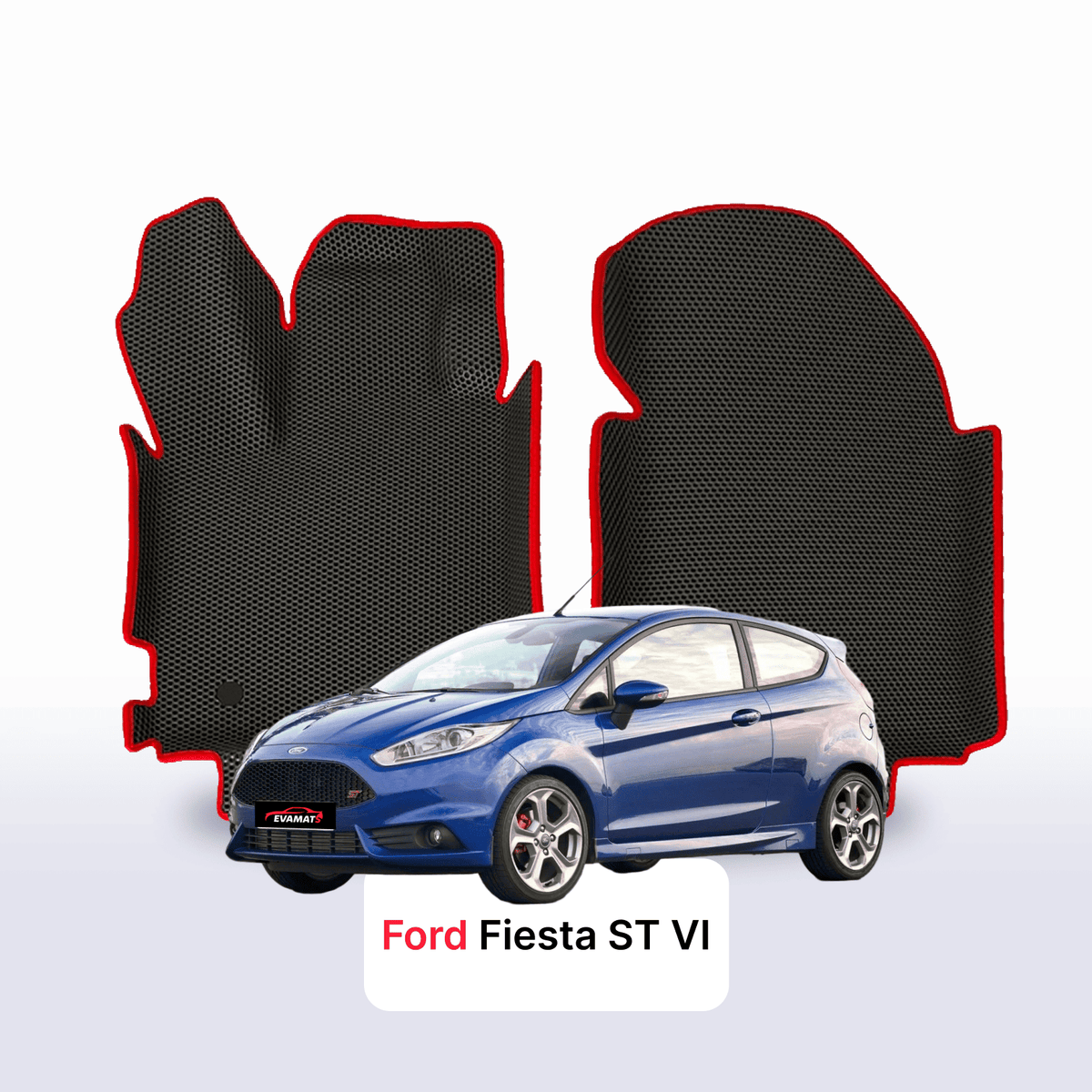 Alfombrillas 3D EVA para Ford Fiesta ST 6 gen 2012-2017 años HATCHBACK 3 PUERTAS