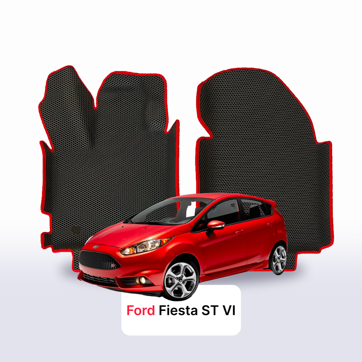 Alfombrillas 3D EVA para Ford Fiesta ST 6 gen 2012-2017 años HATCHBACK 5 PUERTAS