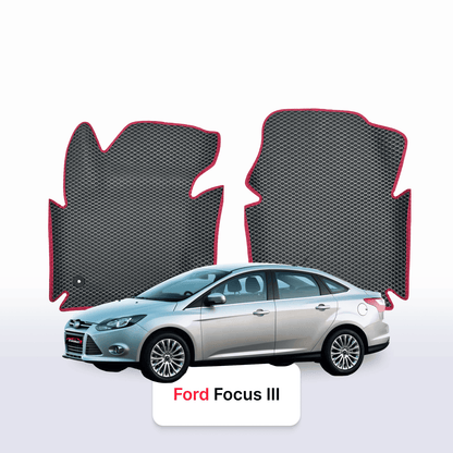 Alfombrillas 3D EVA para Ford Focus(MK3) 3 gen 2010-2019 años SEDÁN