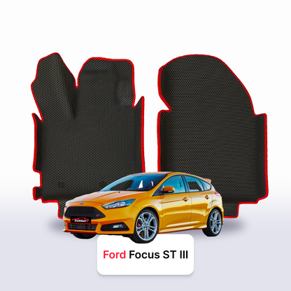 Alfombrillas 3D EVA para Ford Focus ST(MK3) 3 gen 2012-2018 años HATCHBACK 5 PUERTAS