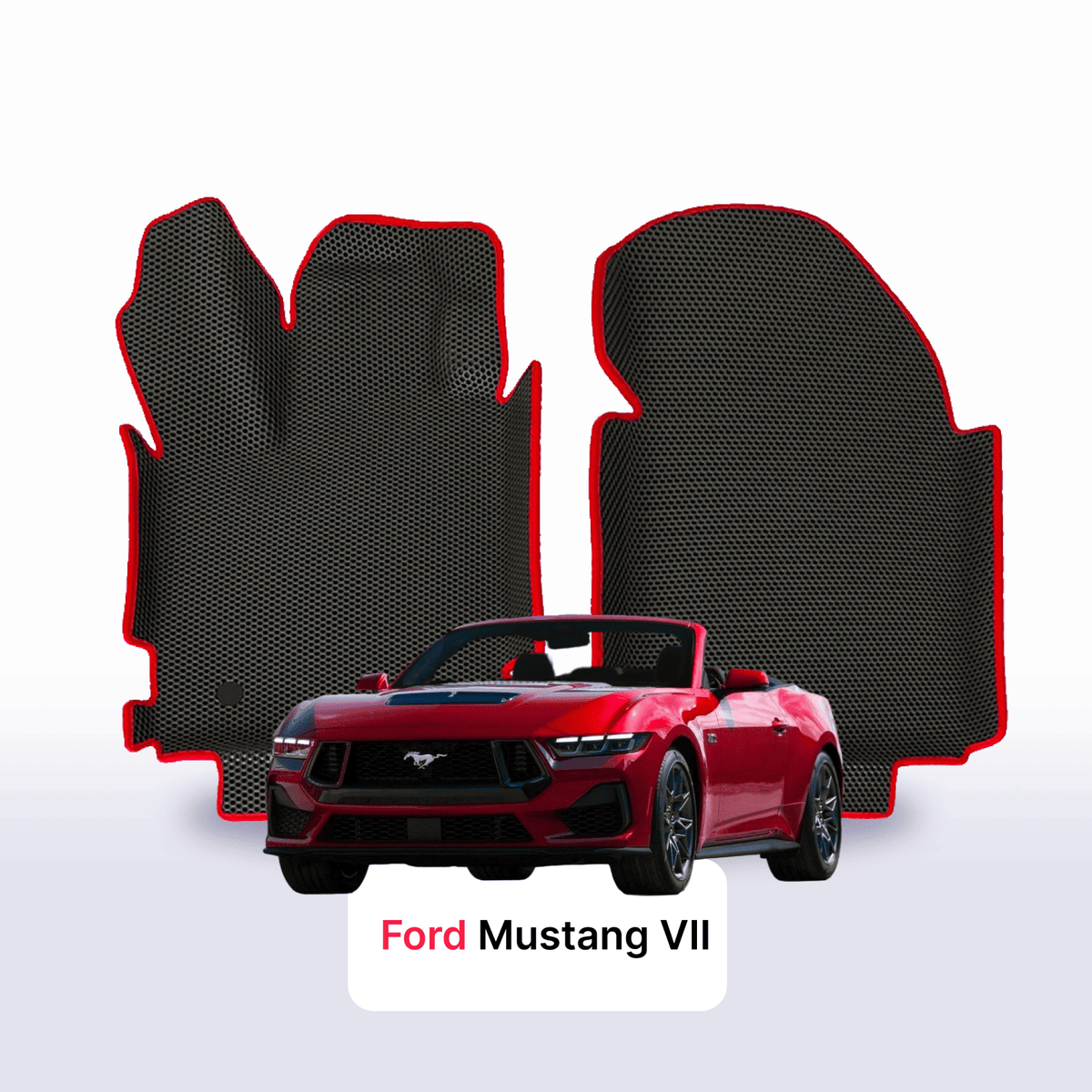 Alfombrillas 3D EVA para Ford Mustang 7 gen 2023-2026 años DESCAPOTABLE