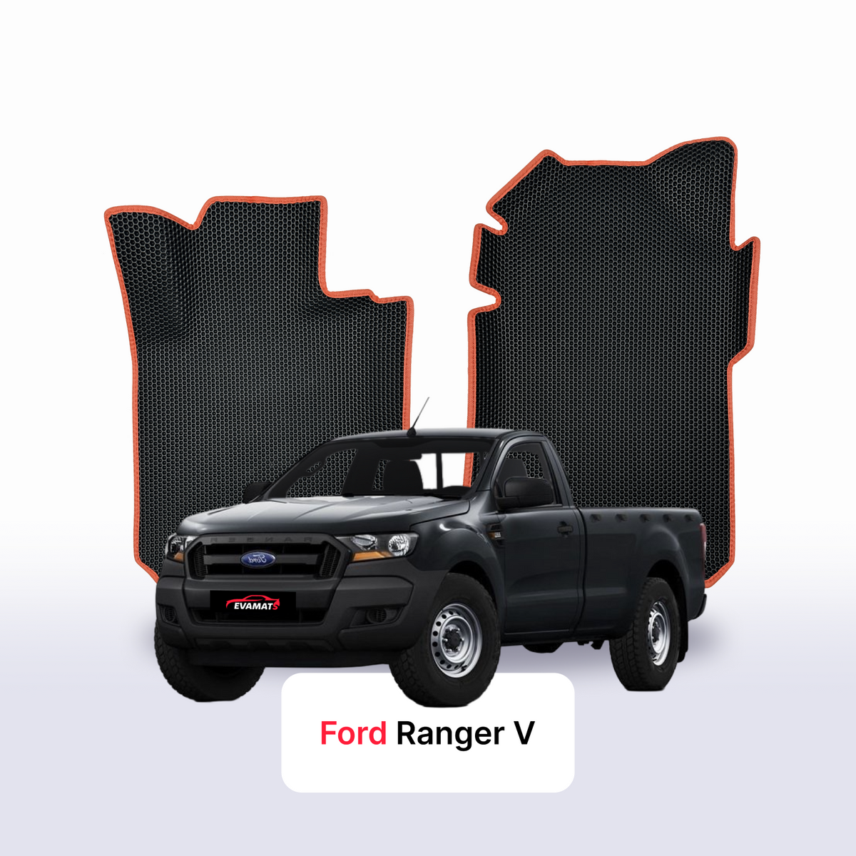 Alfombrillas 3D EVA para Ford Ranger 5 gen 2011-2022 años PICK-UP CABINA SIMPLE