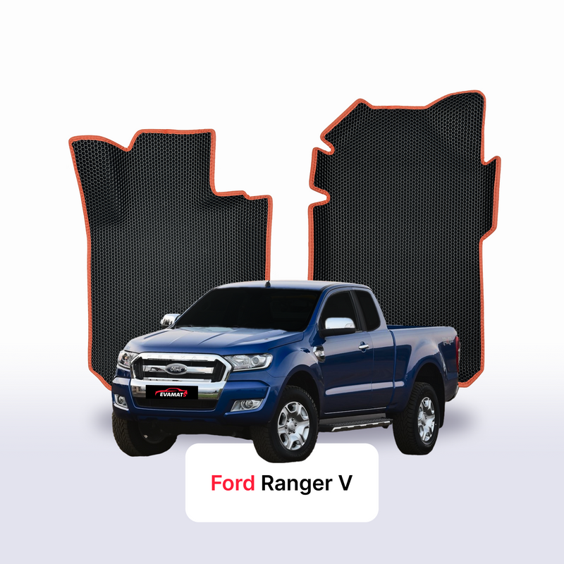 Alfombrillas 3D EVA para Ford Ranger 5 gen 2011-2022 años PICK-UP CABINA EXTENDIDA