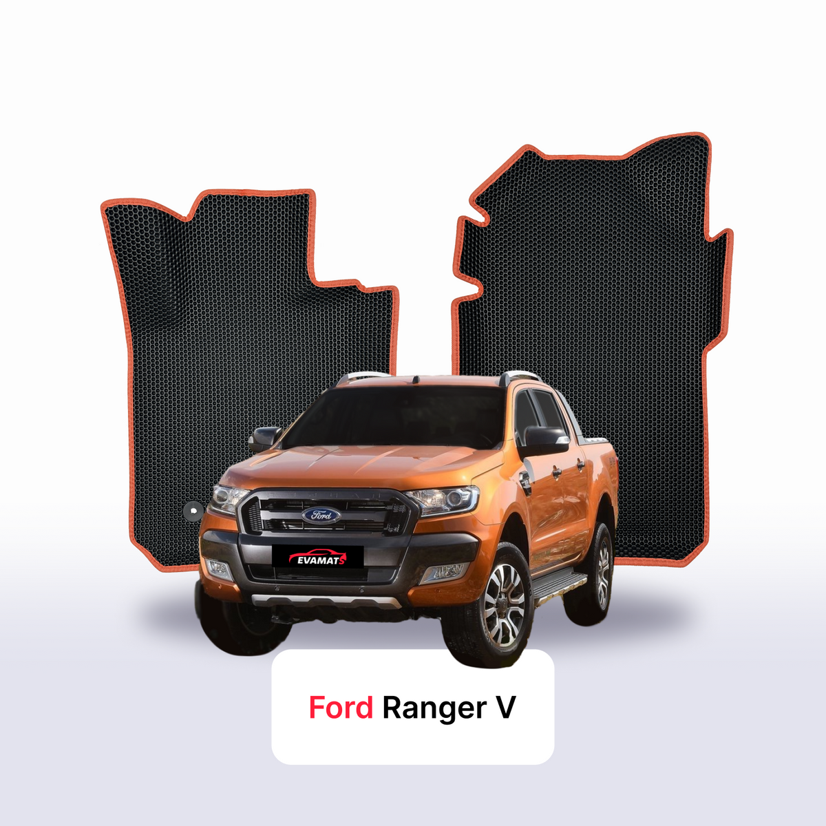 Alfombrillas 3D EVA para Ford Ranger 5 gen 2011-2022 años PICK-UP CABINA DOBLE