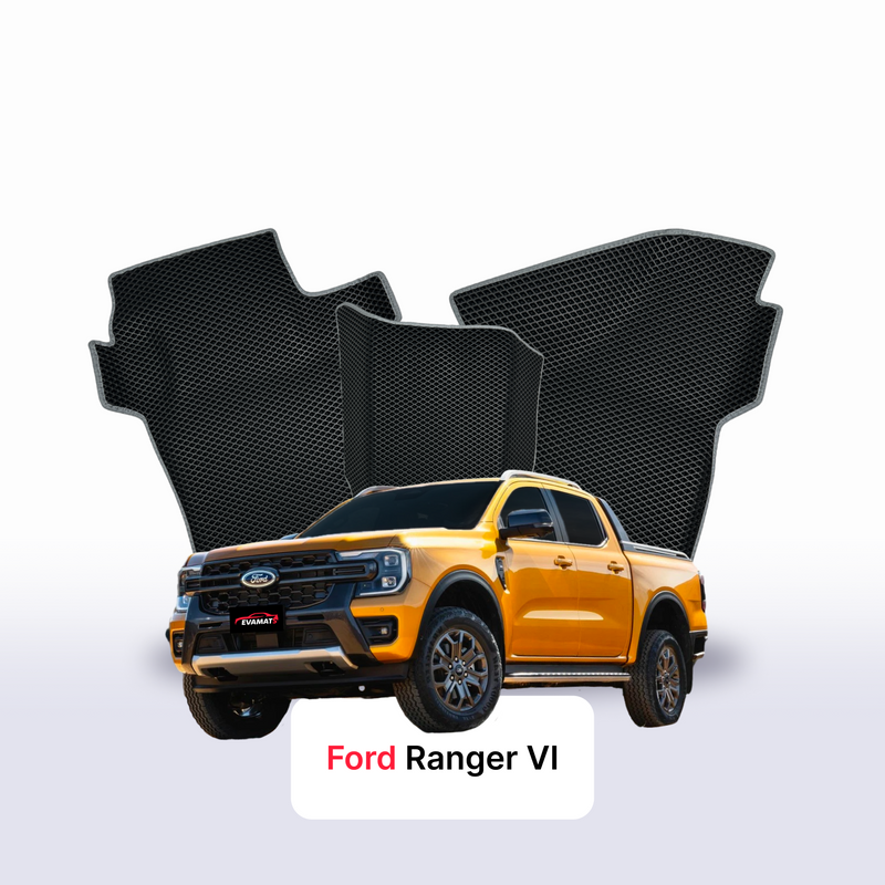 Alfombrillas 3D EVA para Ford Ranger 6 gen 2022-2028 años PICK-UP CABINA DOBLE DOUBLE CAB