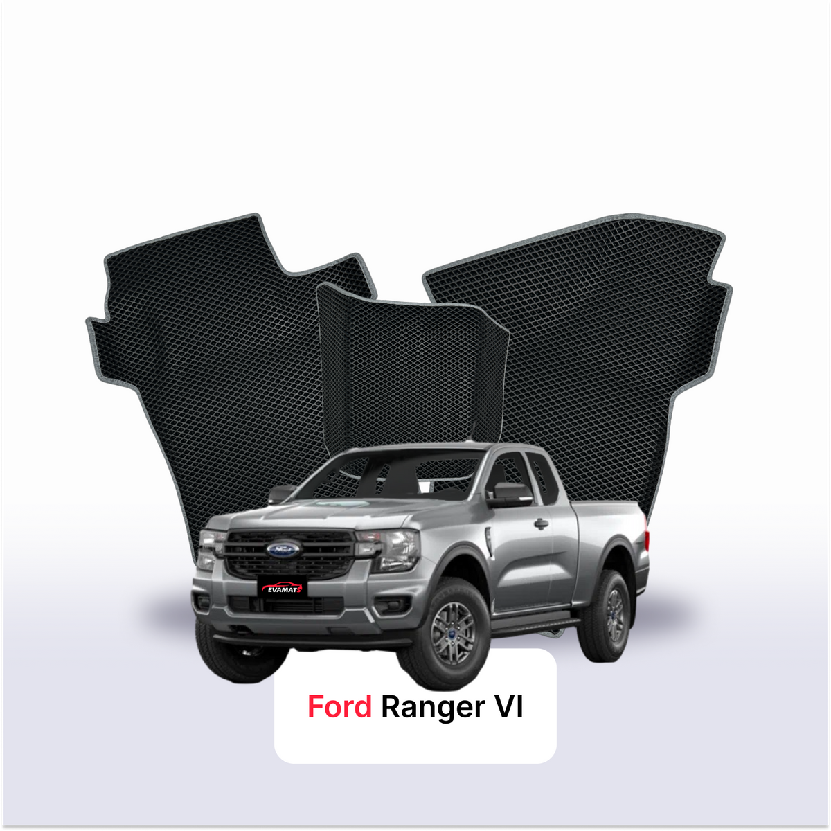 Alfombrillas 3D EVA para Ford Ranger 6 gen 2022-2028 años PICK-UP CABINA EXTENDIDA