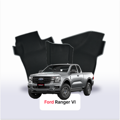 Alfombrillas 3D EVA para Ford Ranger 6 gen 2022-2028 años PICK-UP CABINA EXTENDIDA