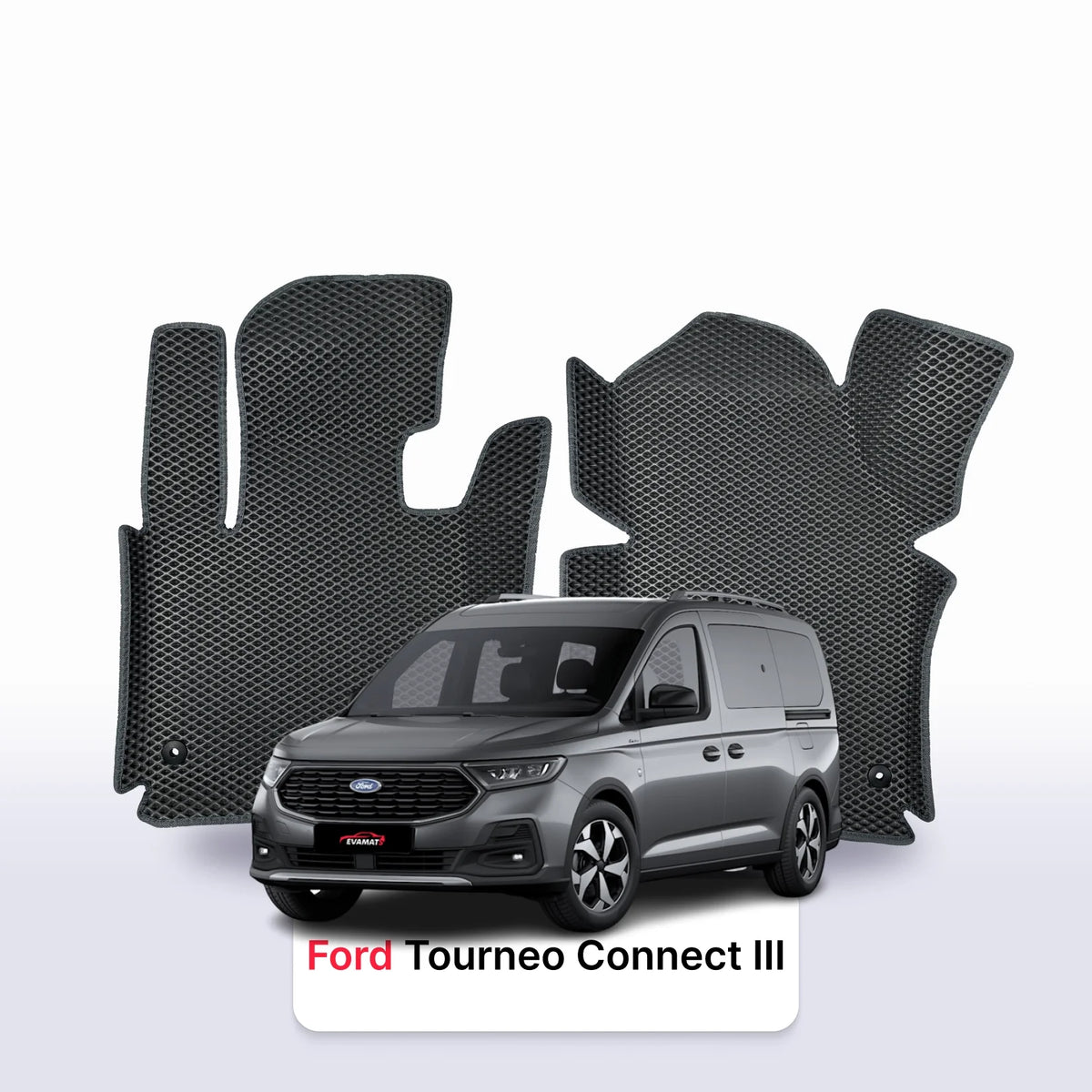Alfombrillas 3D EVA para Ford Tourneo Connect 3 gen 2021-2027 años MONOVOLUMEN 7 PLAZAS