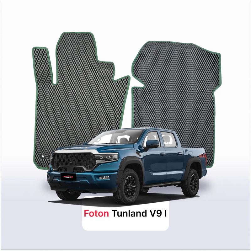 Alfombrillas 3D EVA para Foton Tunland V9 1 gen 2023-2028 años PICK-UP CABINA DOBLE