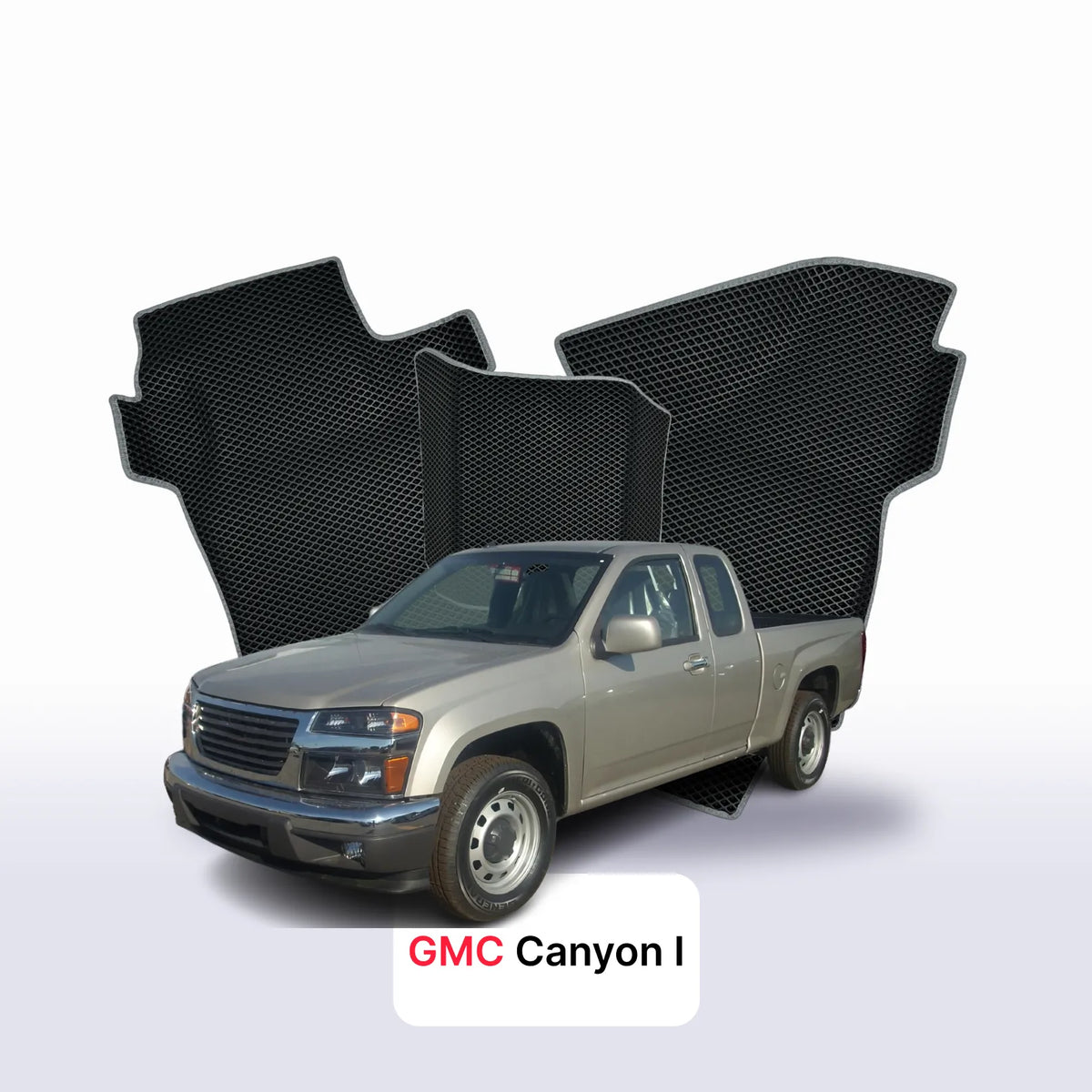 Alfombrillas 3D EVA para GMC Canyon 1 gen 2004-2012 años PICK-UP CABINA EXTENDIDA