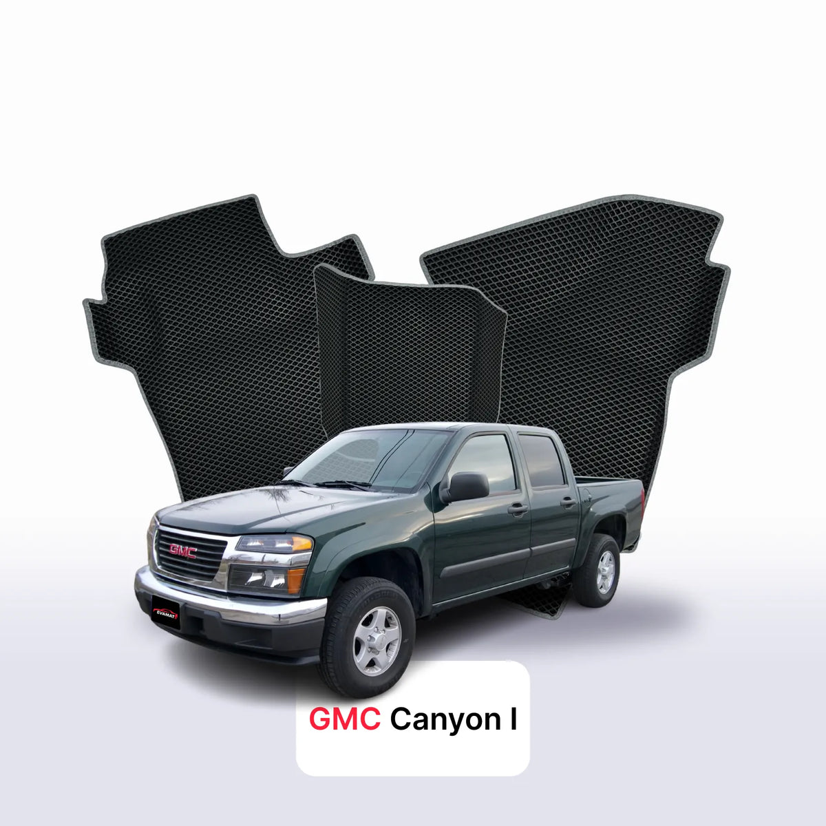 Alfombrillas 3D EVA para GMC Canyon 1 gen 2004-2012 años PICK-UP CABINA DOBLE
