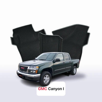 Alfombrillas 3D EVA para GMC Canyon 1 gen 2004-2012 años PICK-UP CABINA DOBLE