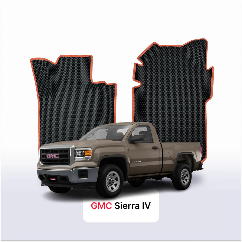 Alfombrillas 3D EVA para GMC Sierra 4 gen 2013-2019 años PICK-UP CABINA SIMPLE