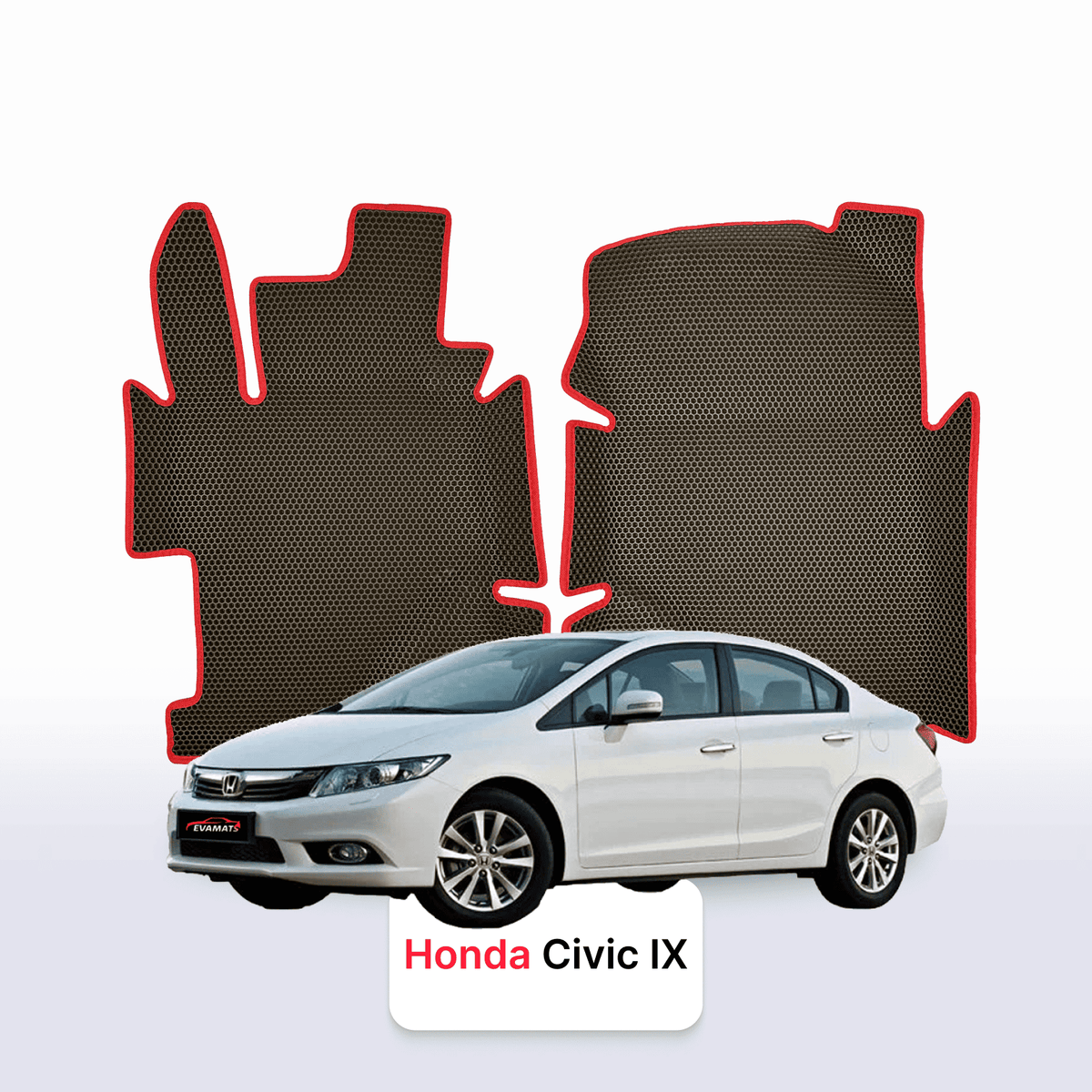 Alfombrillas 3D EVA para Honda Civic 9 gen 2011-2017 años SEDÁN