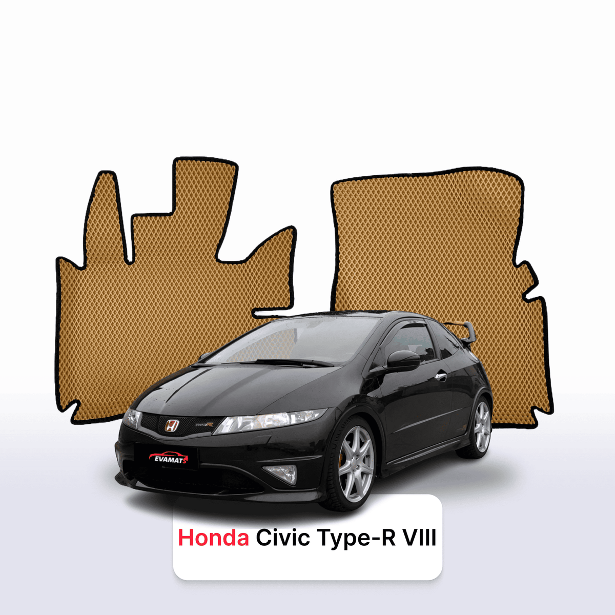Alfombrillas 3D EVA para Honda Civic Type-R 8 gen 2005-2012 años HATCHBACK 5 PUERTAS