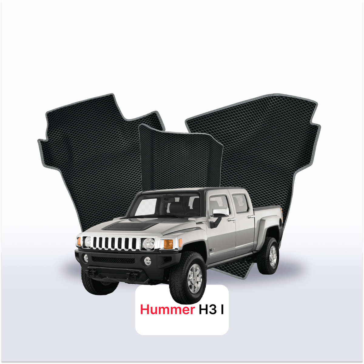 Alfombrillas 3D EVA para Hummer H3 1 gen 2005-2010 años PICK-UP CABINA DOBLE