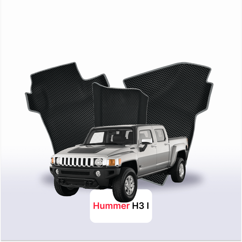 Alfombrillas 3D EVA para Hummer H3 1 gen 2005-2010 años PICK-UP CABINA DOBLE