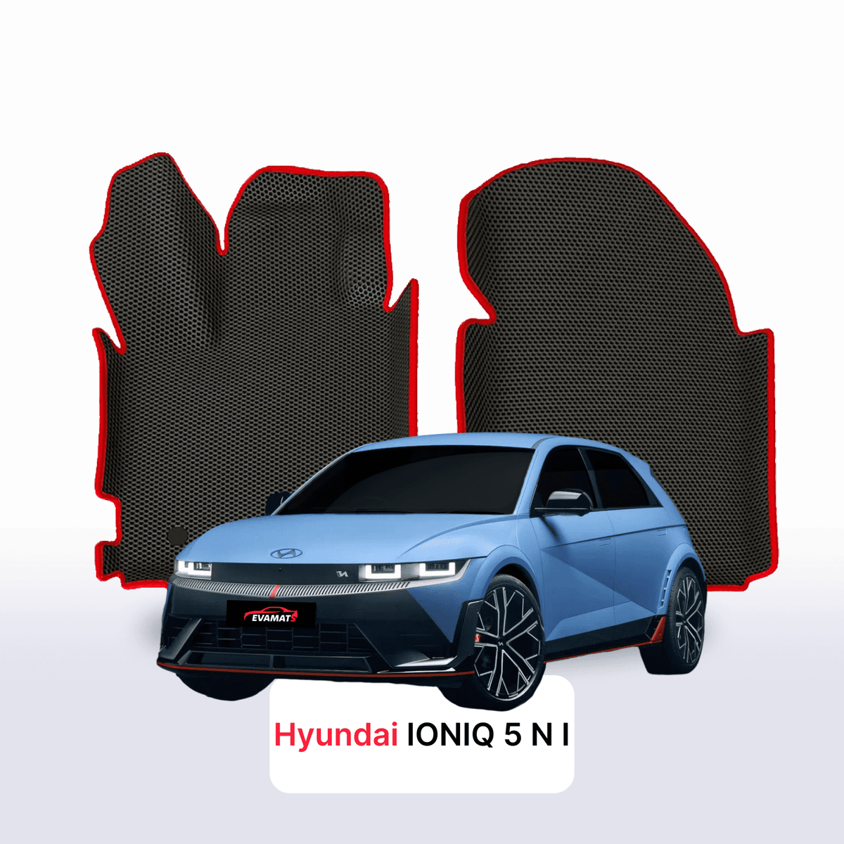 Alfombrillas 3D EVA para Hyundai IONIQ 5N 1 gen 2021-2027 años SUV ELÉCTRICO + talonera metálica
