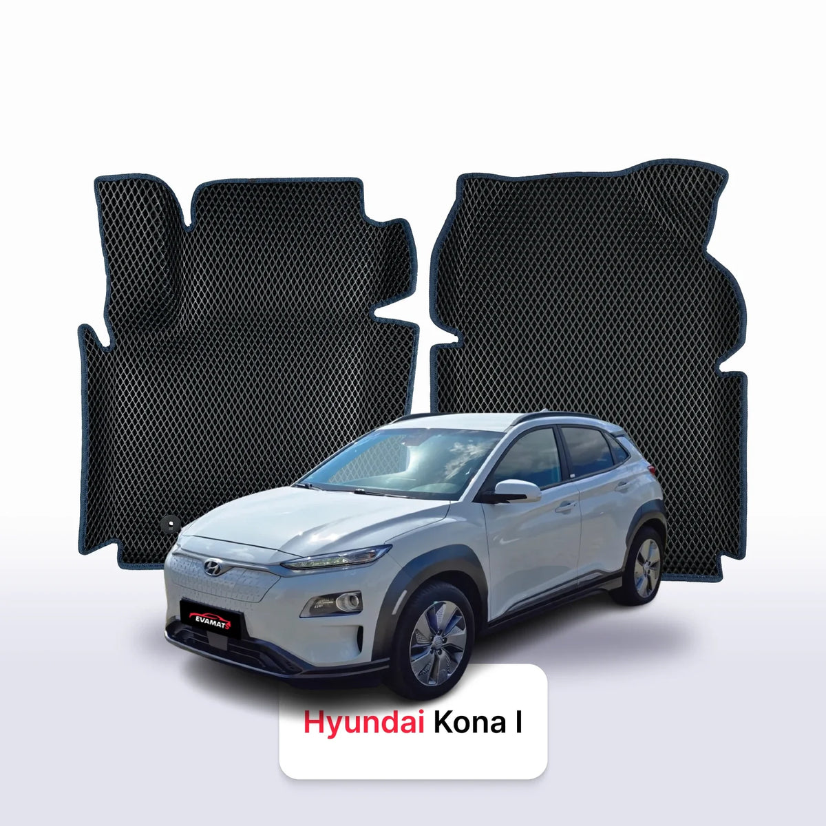 Alfombrillas 3D EVA para Hyundai Kona 1 gen 2017-2023 años SUV ELÉCTRICO