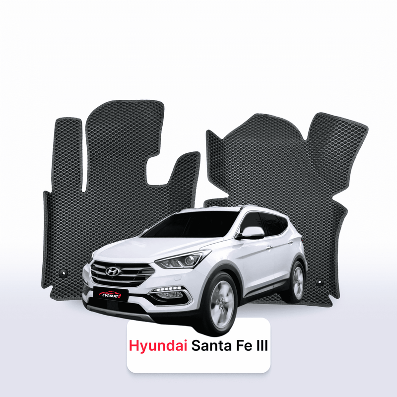 Alfombrillas 3D EVA para Hyundai Santa Fe 3 gen 2012-2018 años SUV