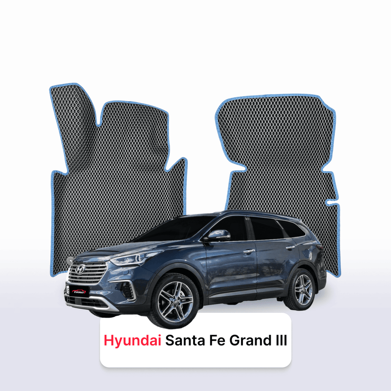 Alfombrillas 3D EVA para Hyundai Santa Fe Grand 3 gen 2012-2020 años SUV