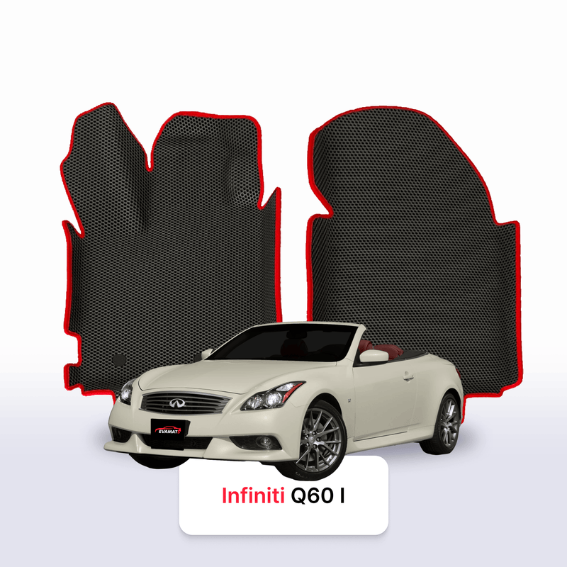 Alfombrillas 3D EVA para Infiniti Q60 1 gen 2013-2016 años DESCAPOTABLE