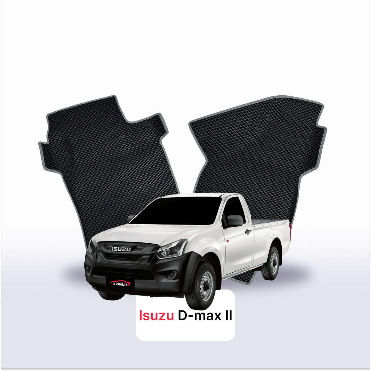 Alfombrillas 3D EVA para Isuzu D-Max 2 gen 2012-2019 años PICK-UP CABINA SIMPLE