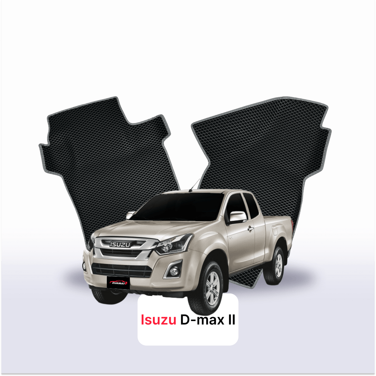 Alfombrillas 3D EVA para Isuzu D-Max 2 gen 2012-2019 años PICK-UP CABINA EXTENDIDA