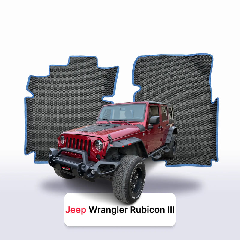 Alfombrillas 3D EVA para Jeep Wrangler Rubicon(JK) 3 gen 2006-2018 años SUV 5 PUERTAS