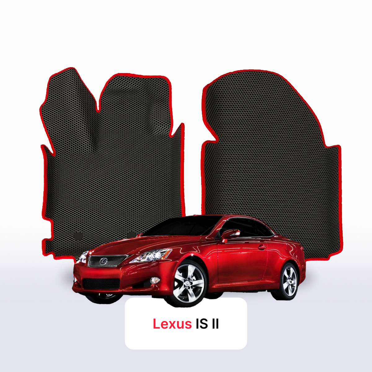 Alfombrillas 3D EVA para Lexus IS 2 gen 2005-2013 años COUPÉ-CABRIO