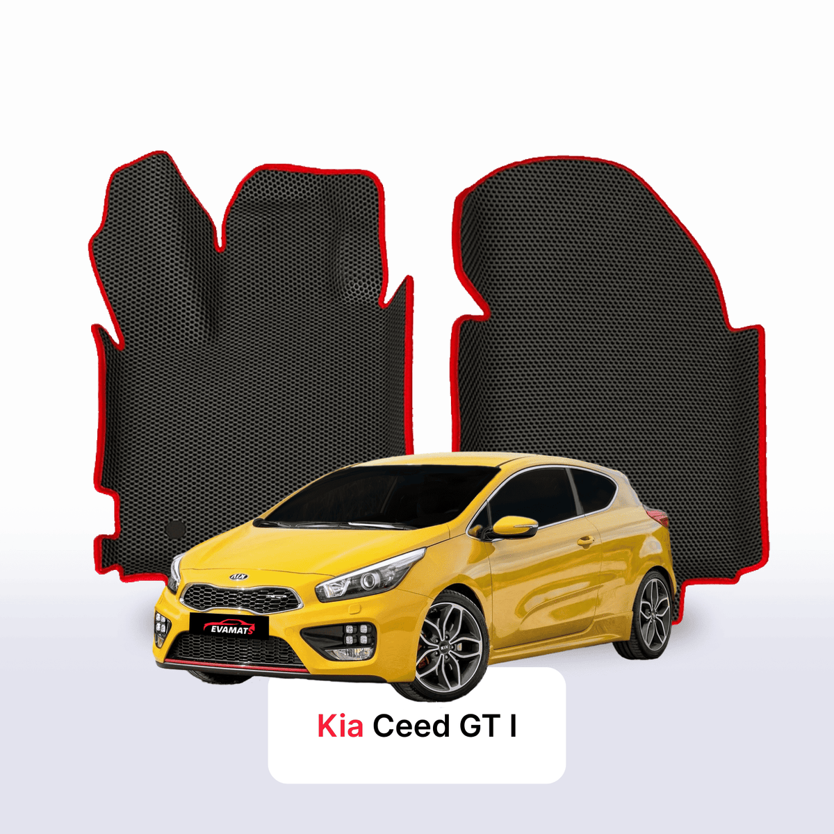 Alfombrillas 3D EVA para Kia Ceed GT I gen 2012-2018 años HATCHBACK 3 PUERTAS