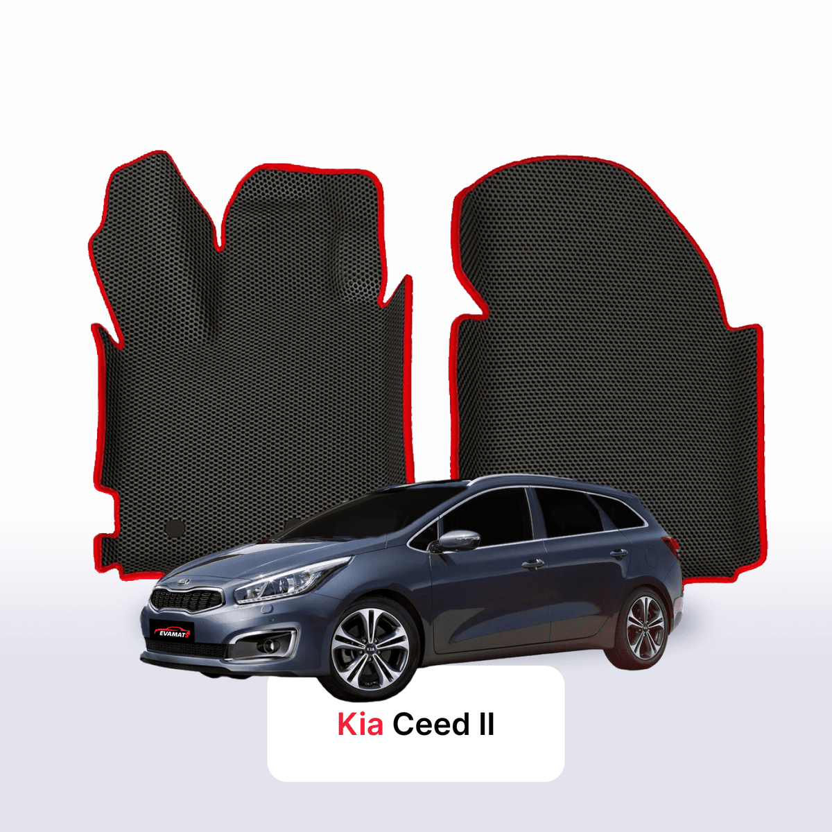 Alfombrillas 3D EVA para Kia Ceed II gen 2012-2018 años FAMILIAR