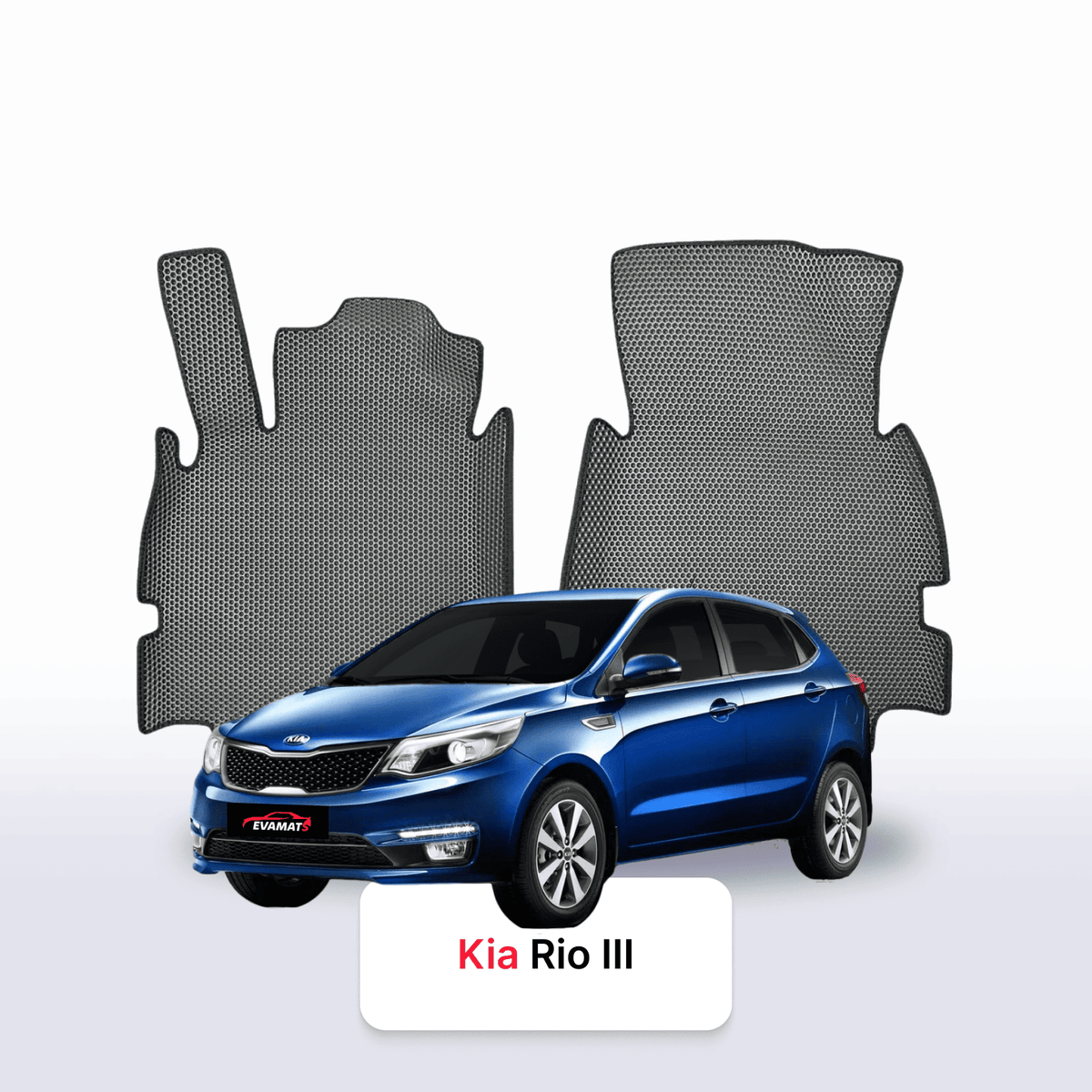 Alfombrillas 3D EVA para Kia Rio III gen 2011-2017 años HATCHBACK 5 PUERTAS