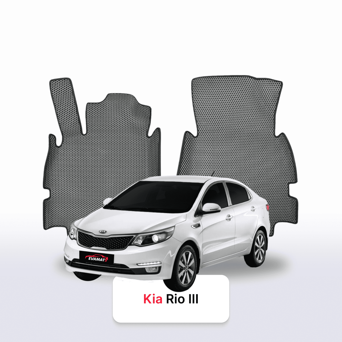 Alfombrillas 3D EVA para Kia Rio III gen 2011-2017 años SEDÁN