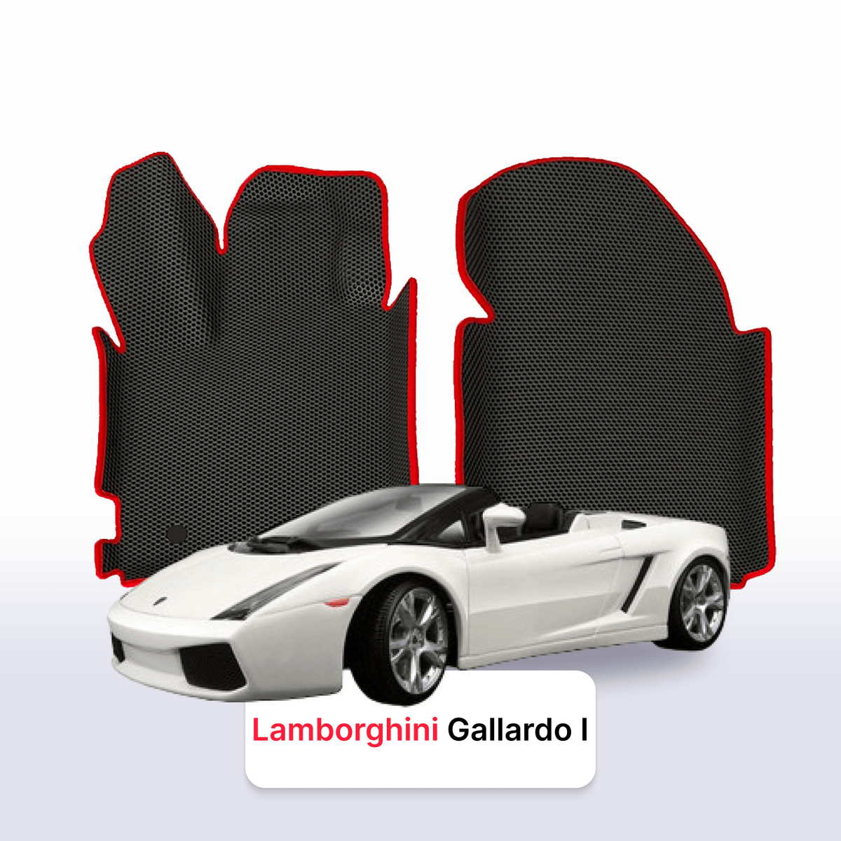 Alfombrillas 3D EVA para Lamborghini Gallardo 1 gen 2003-2013 años SPYDER DESCAPOTABLE