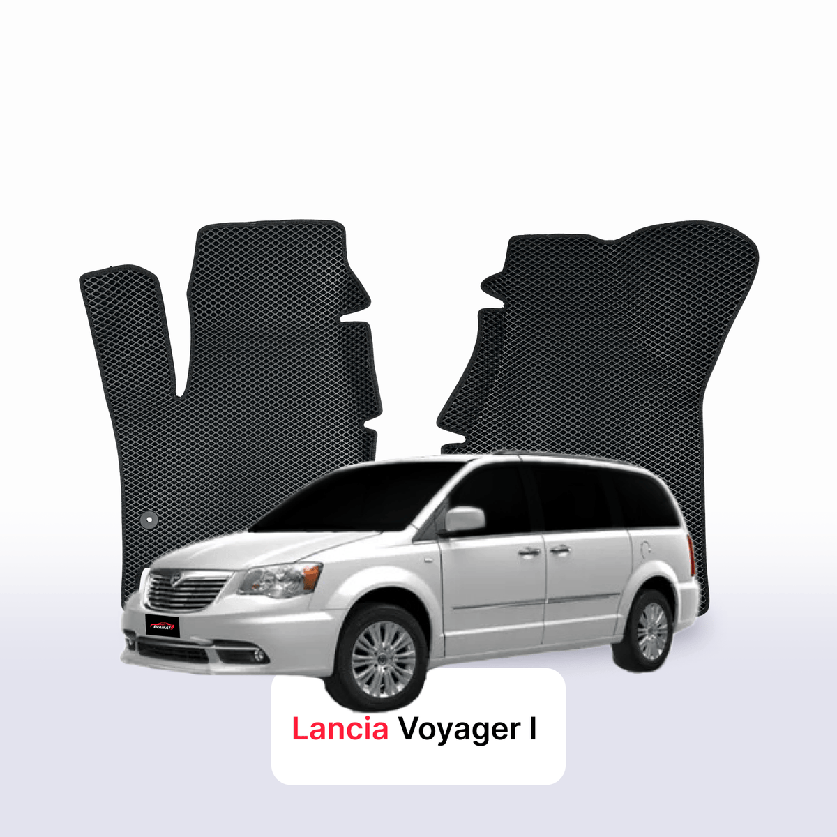 Alfombrillas 3D EVA para Lancia Voyager 1 gen 2011-2015 años MONOVOLUMEN