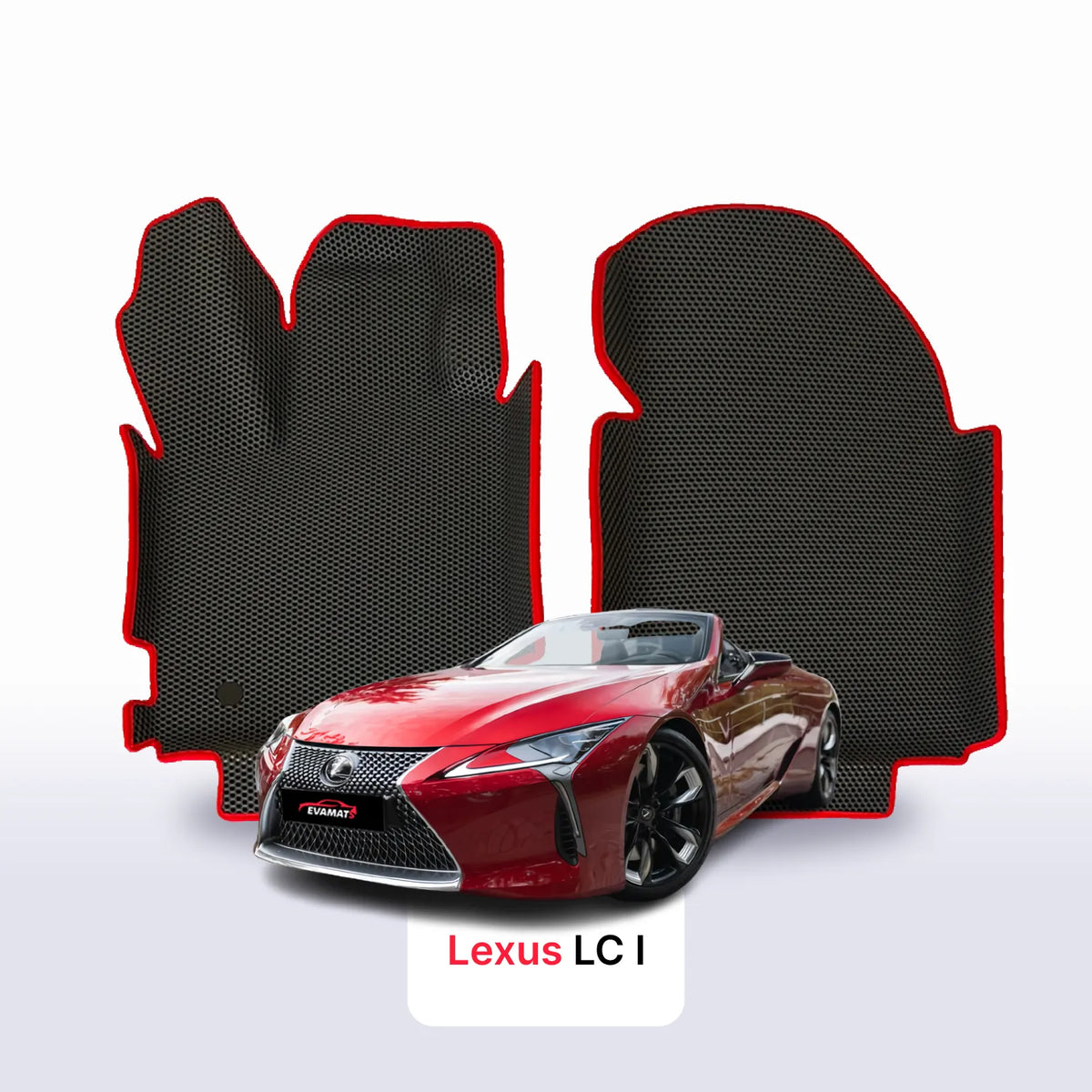 Alfombrillas 3D EVA para Lexus LC 1 gen 2017-2028 años DESCAPOTABLE