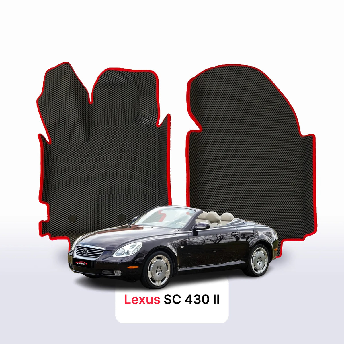 Alfombrillas 3D EVA para Lexus SC 430 2 gen 2001-2010 años DESCAPOTABLE