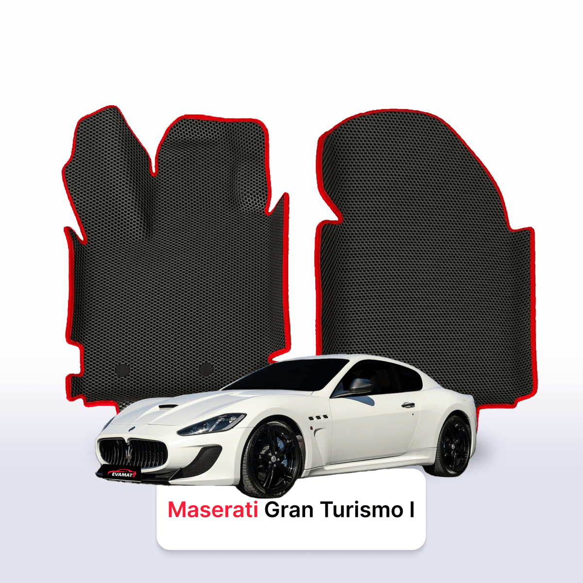 Alfombrillas 3D EVA para Maserati GranTurismo 1 gen 2007-2019 años COUPÉ MC STRADALE