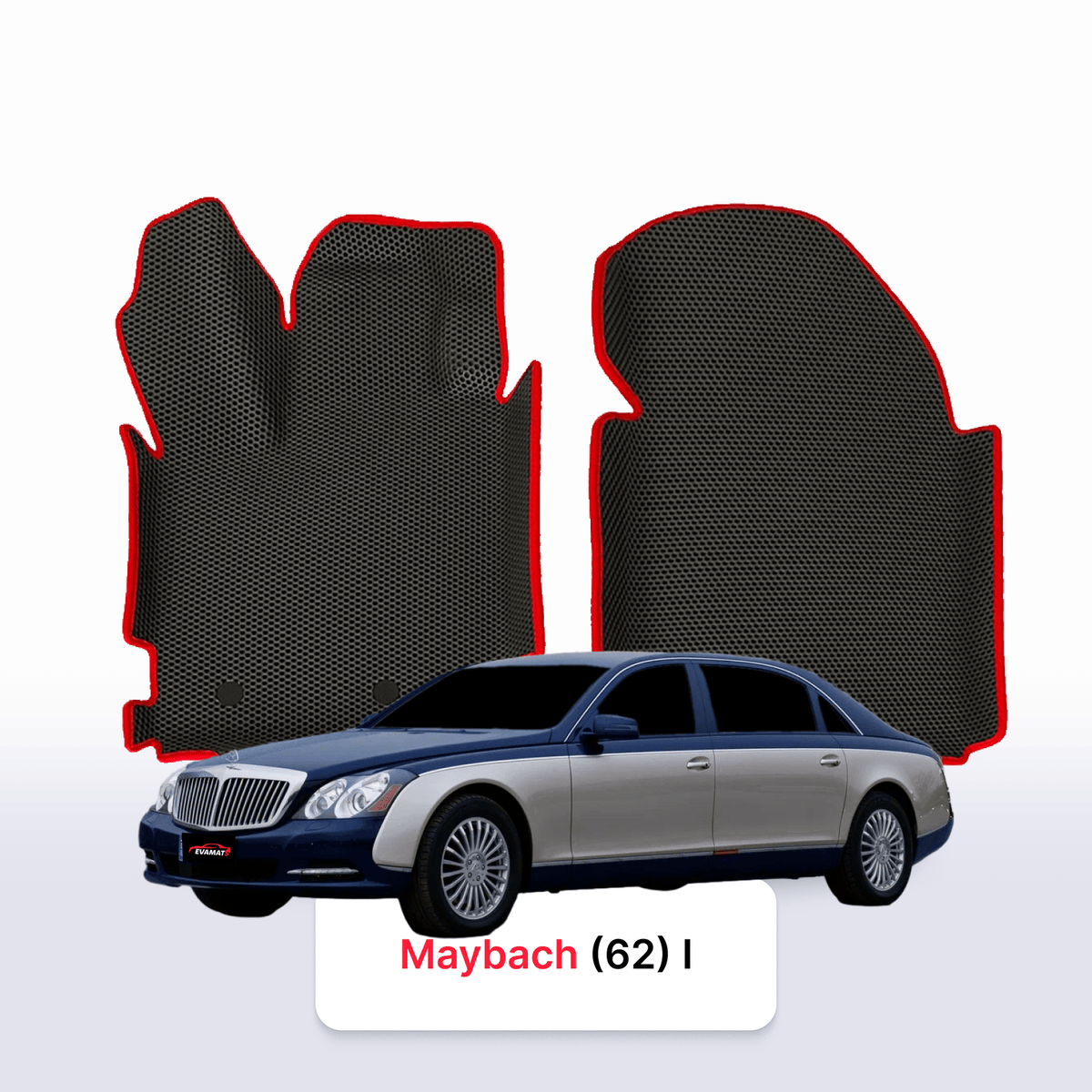 Alfombrillas 3D EVA para Maybach 62 1 gen 2002-2012 años SEDÁN 4 PLAZAS