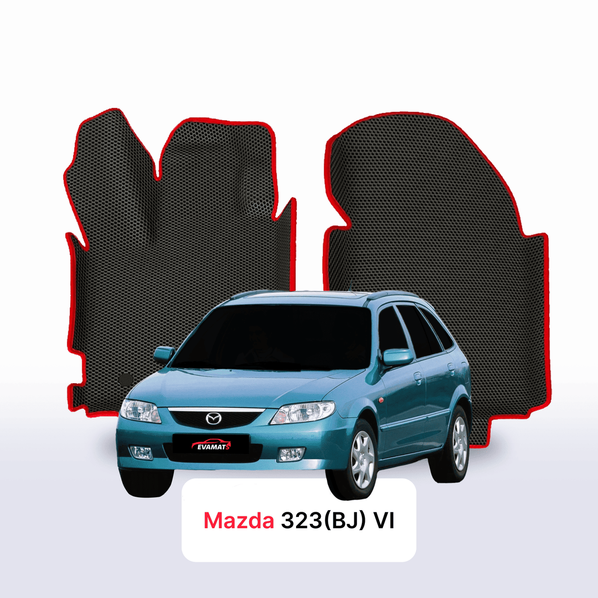 Alfombrillas 3D EVA para Mazda 323(BJ) 6 gen 1998-2003 años HATCHBACK 5 PUERTAS