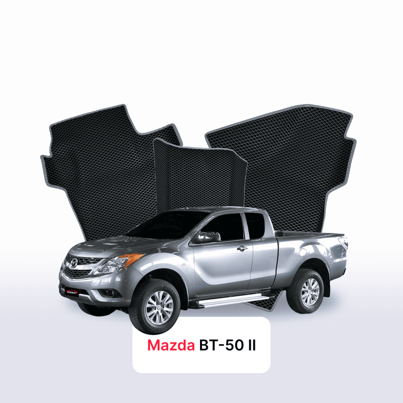 Alfombrillas 3D EVA para Mazda BT-50 2 gen 2015-2020 años PICK-UP CABINA EXTENDIDA