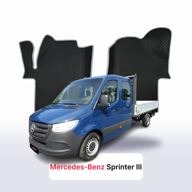 Alfombrillas 3D EVA para Mercedes-Benz Sprinter 3 gen (W907/W910) 2018-2027 años FURGONETA CABINA DOBLE