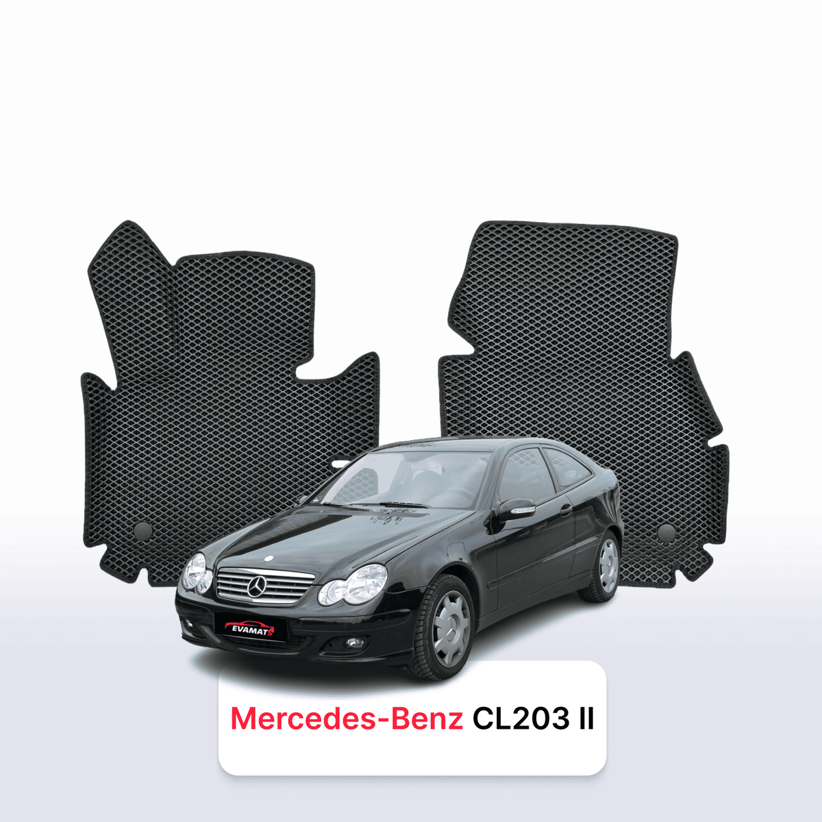 Alfombrillas 3D EVA para Mercedes-Benz Clase C(CL203) 2 gen 2000-2008 años HATCHBACK 3 PUERTAS