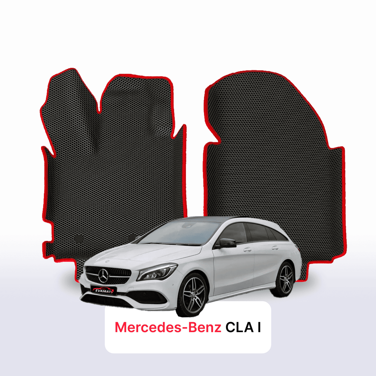 Alfombrillas 3D EVA para Mercedes-Benz CLA 1 gen (X117) shooting brake 2013-2019 años FAMILIAR