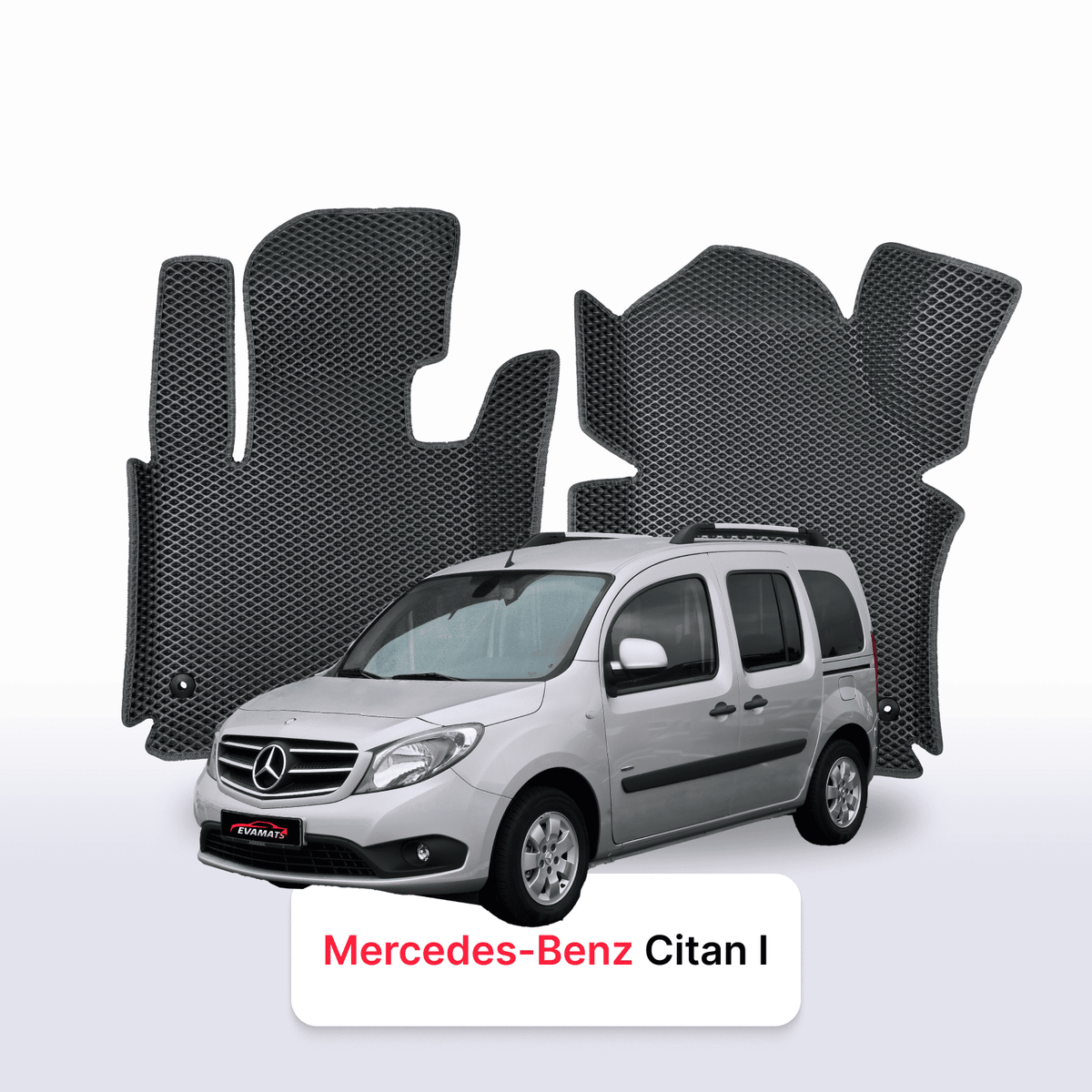 Alfombrillas 3D EVA para Mercedes-Benz Citan 1 gen (W415) 2012-2021 años COMBI