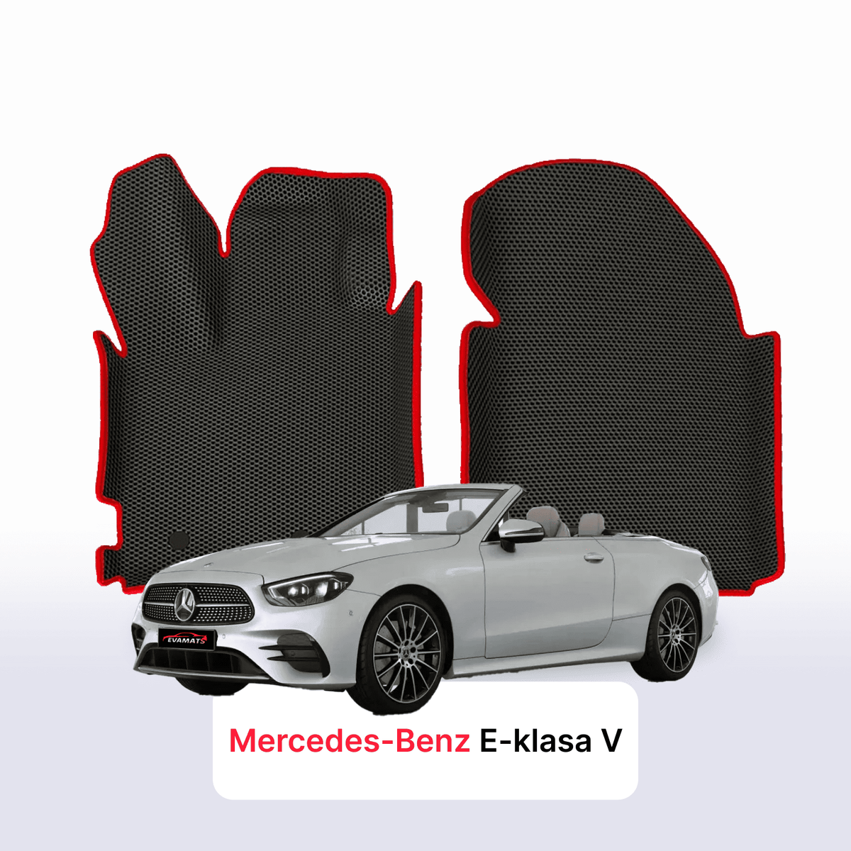 Alfombrillas 3D EVA para Mercedes-Benz Clase E 5 gen (A238) 2016-2023 años DESCAPOTABLE