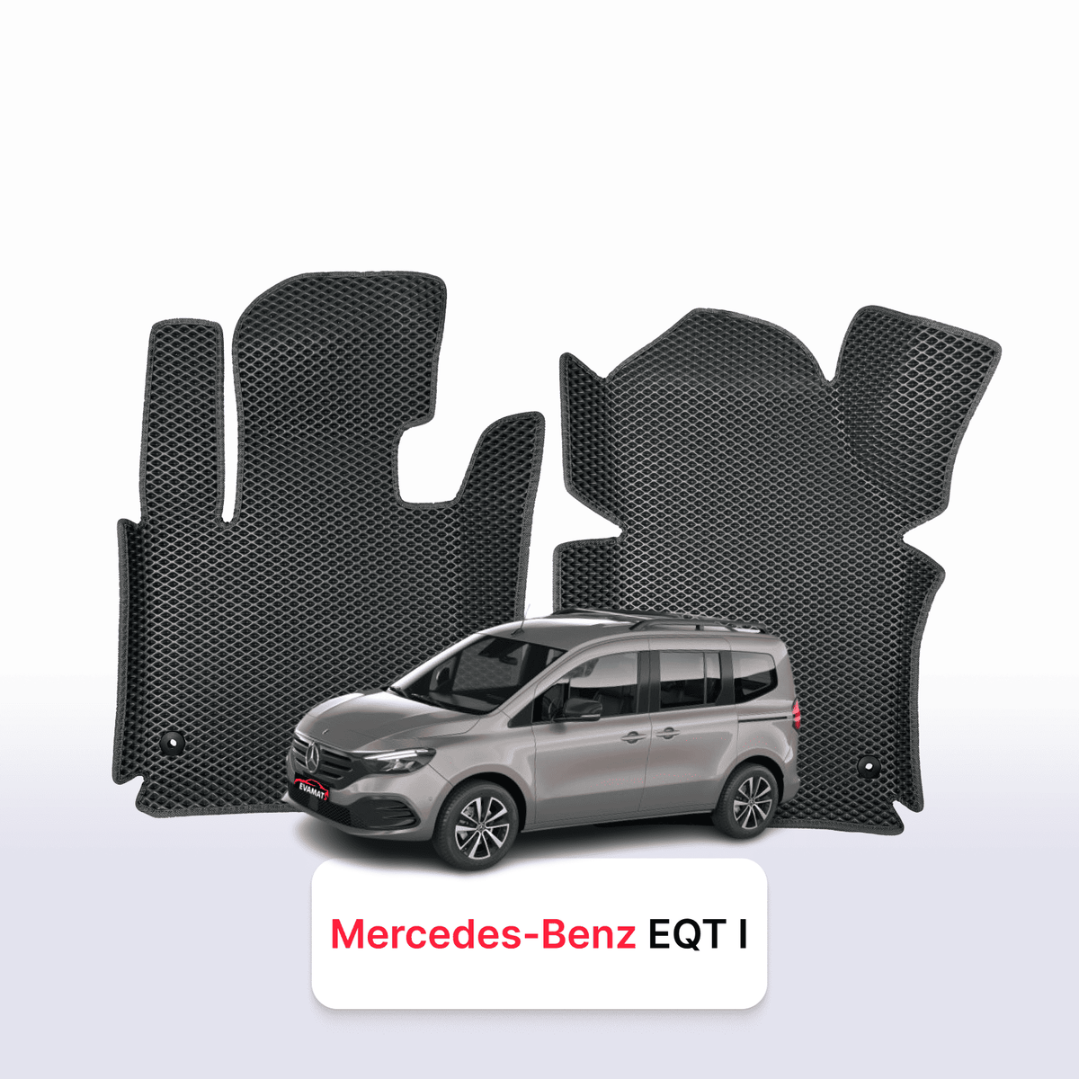 Alfombrillas 3D EVA para Mercedes-Benz EQT 1 gen 2021-2026 años MONOVOLUMEN 7 PLAZAS