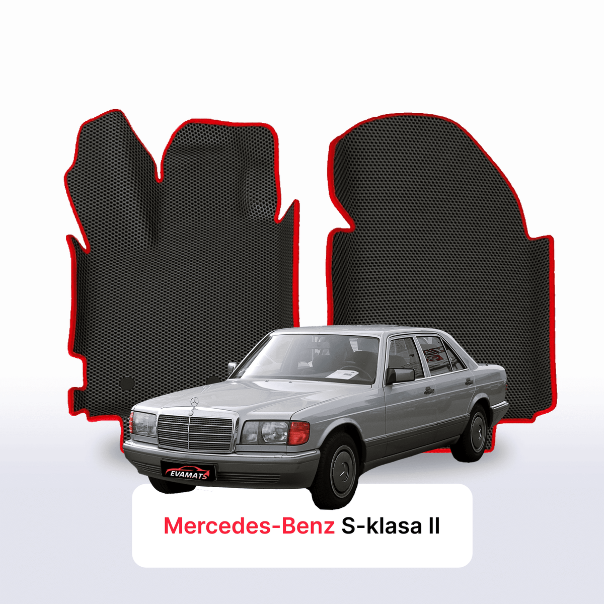 Alfombrillas 3D EVA para Mercedes-Benz Clase S 2 gen (W126) 1979-1994 años SEDÁN