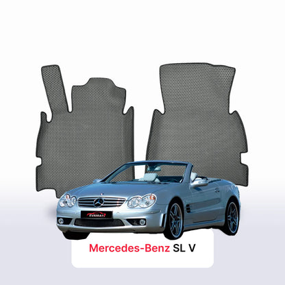 Alfombrillas 3D EVA para Mercedes-Benz SL 5 gen (R230) 2001-2011 años DESCAPOTABLE